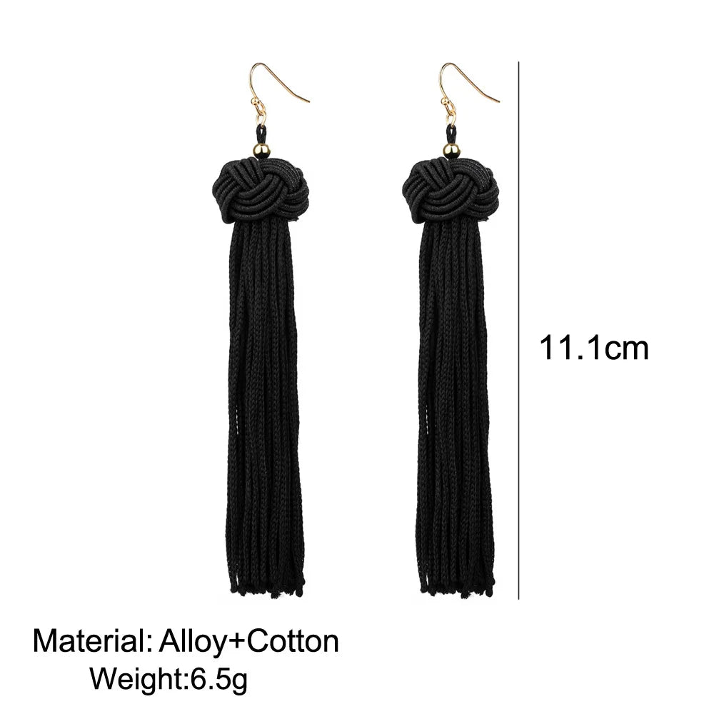 Bohemia Ethnic tassel Drop Earrings For women