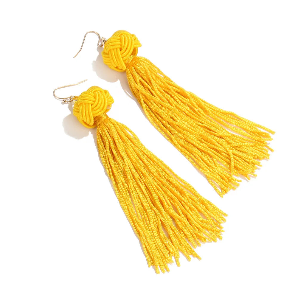 Bohemia Ethnic tassel Drop Earrings For women