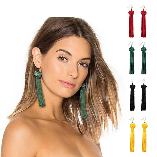 Bohemia Ethnic tassel Drop Earrings For women