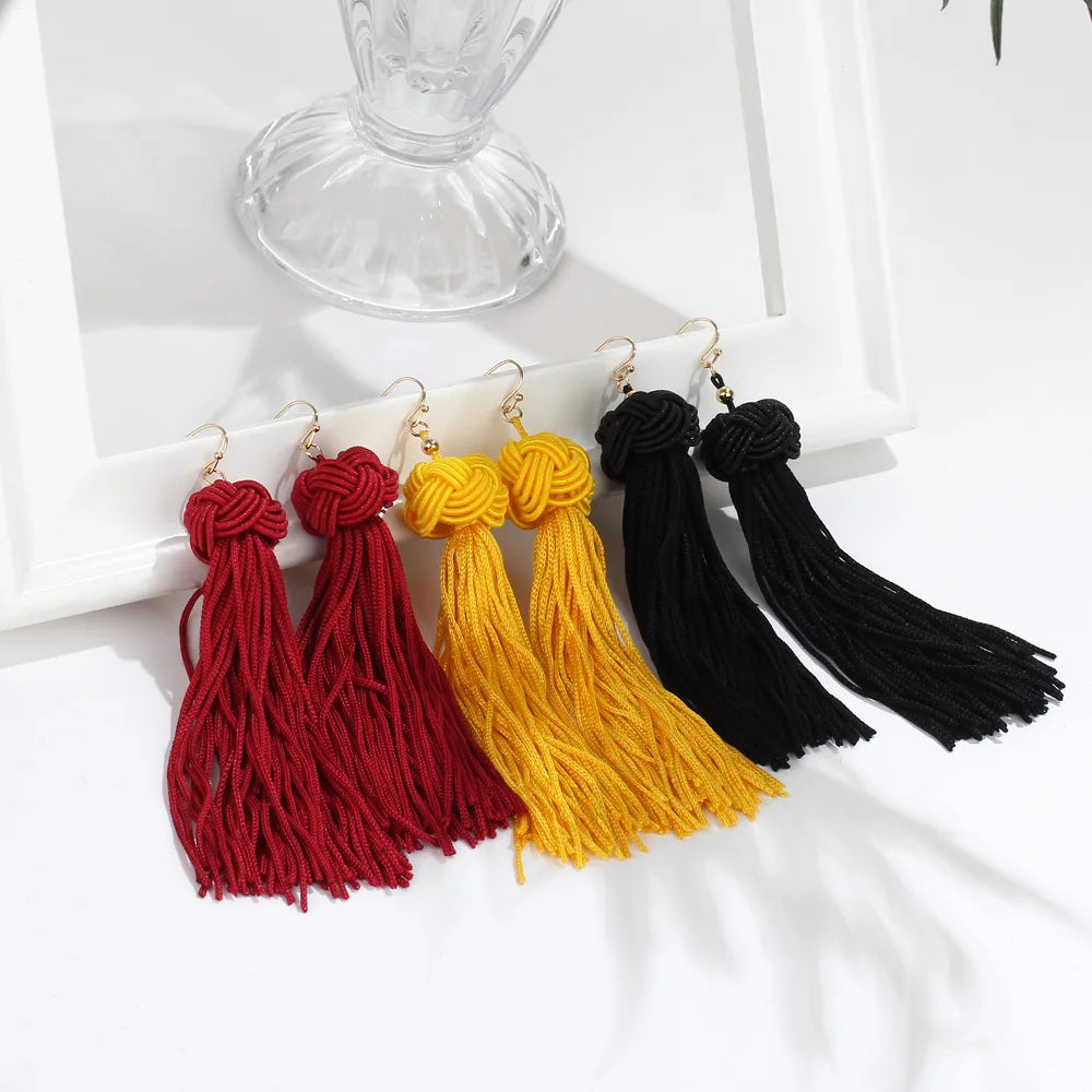 Bohemia Ethnic tassel Drop Earrings For women