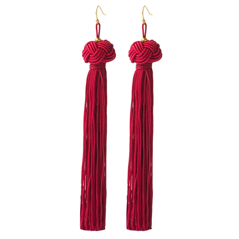 Bohemia Ethnic tassel Drop Earrings For women