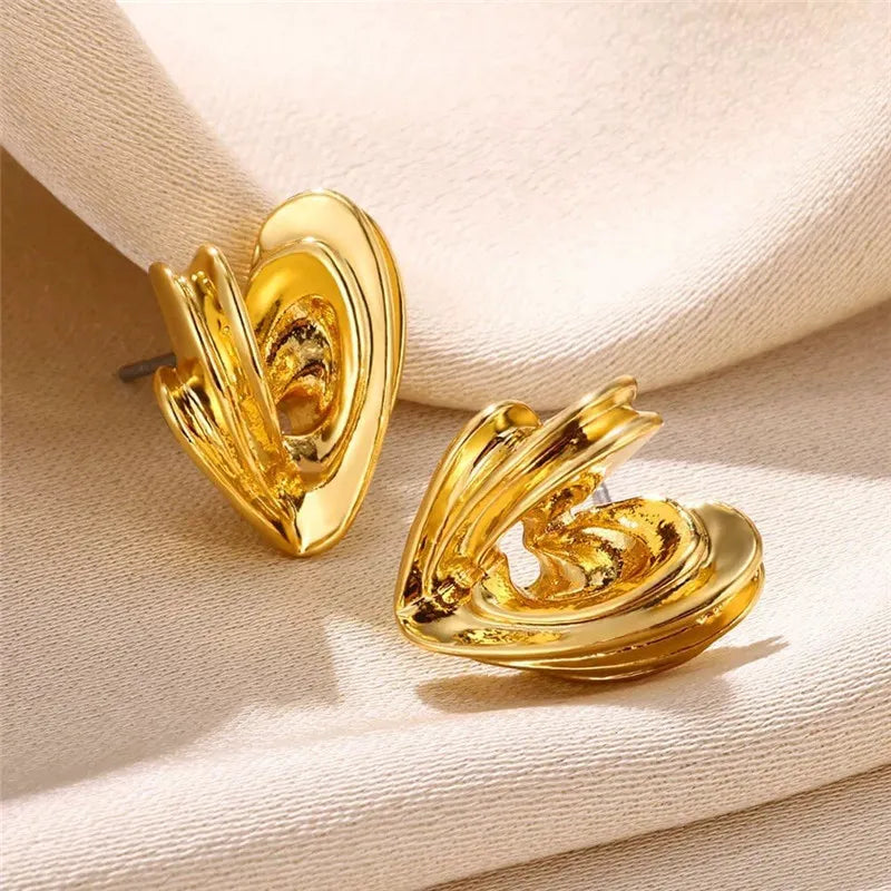 2024 New Fashion Metal Circle Drop Earrings for Woman