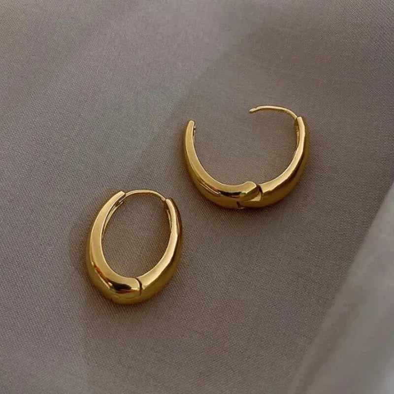 2024 New Fashion Metal Circle Drop Earrings for Woman