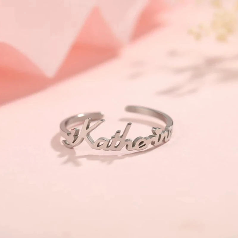 Simple Custom Name Rings for Women