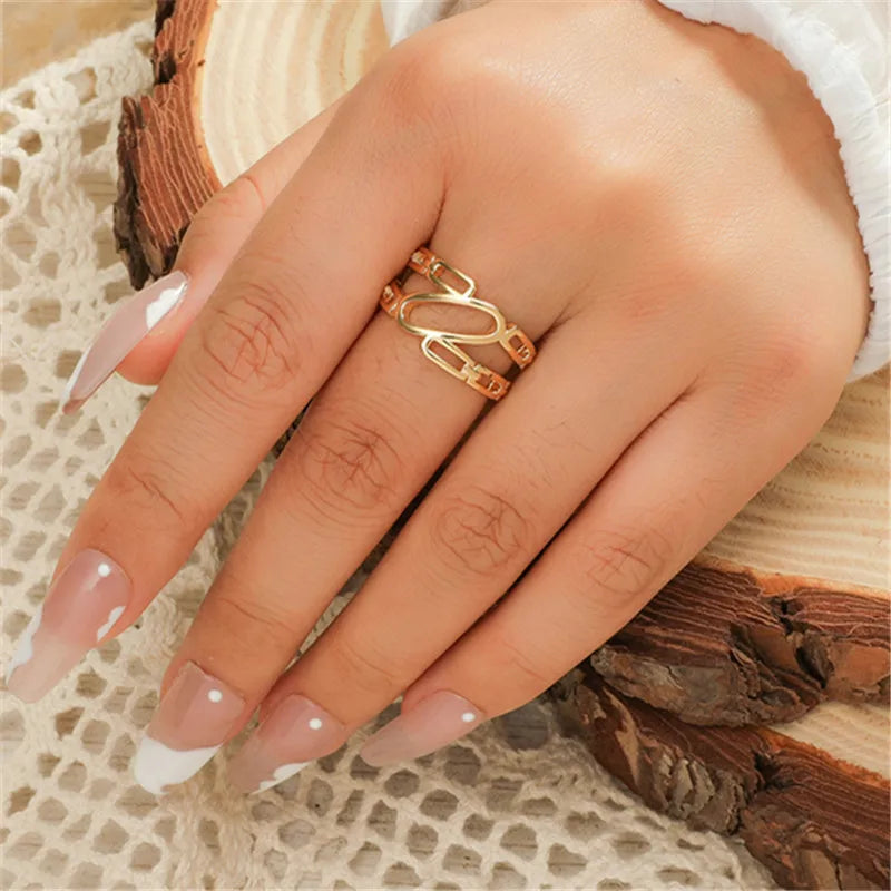 Gold/Silver Color Rings for Women