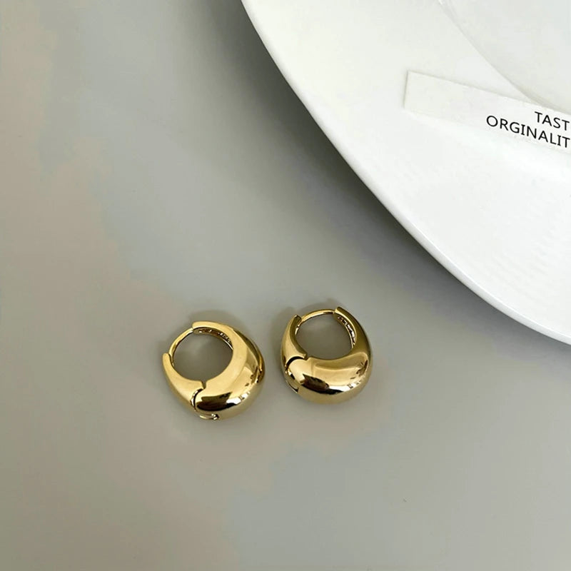 2024 New Fashion Metal Circle Drop Earrings for Woman