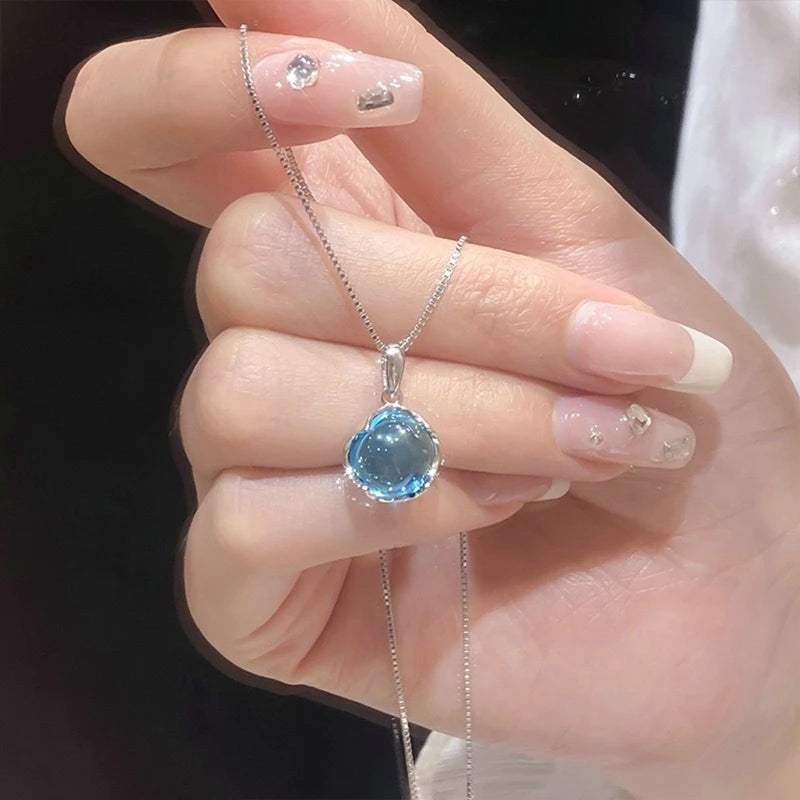 Elegant Shiny Zircon Star Pendant Necklace