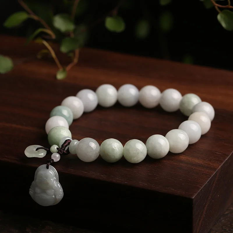 Natural Jadeite Beads Bracelet Fashion