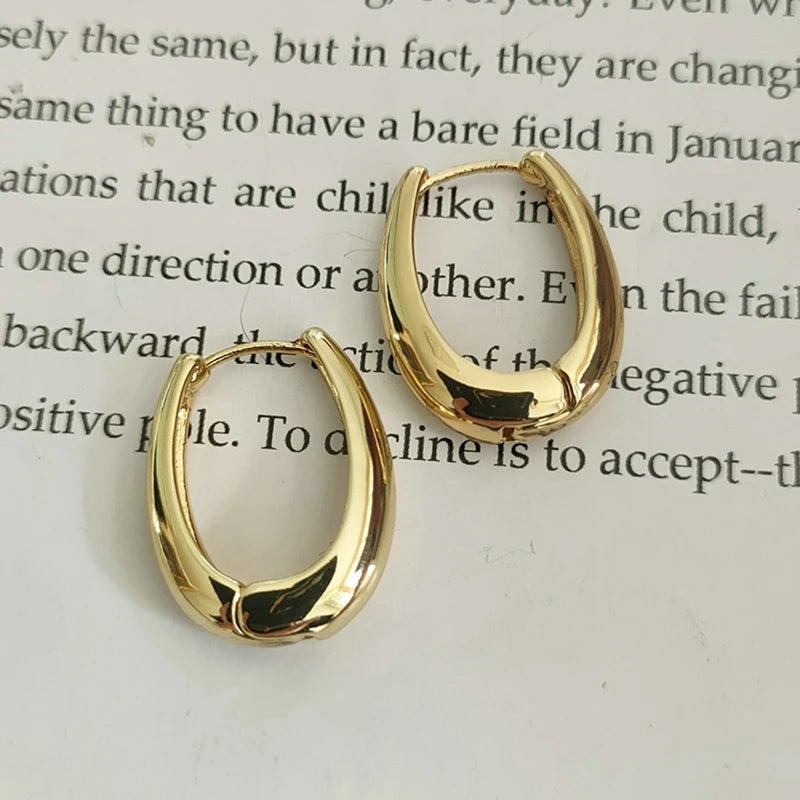 2024 New Fashion Metal Circle Drop Earrings for Woman