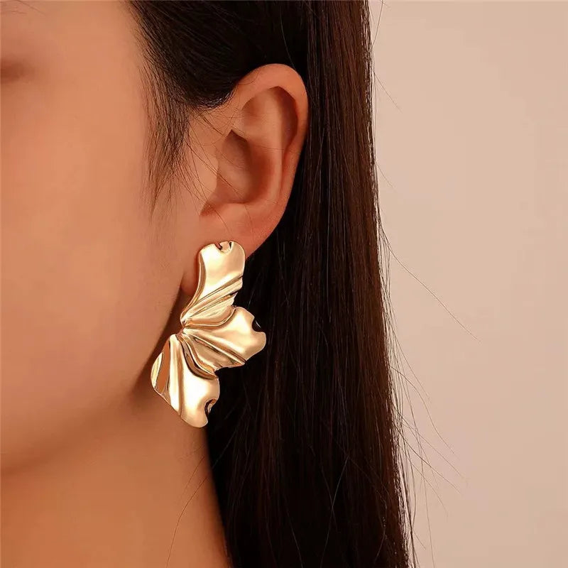 2024 New Fashion Metal Circle Drop Earrings for Woman