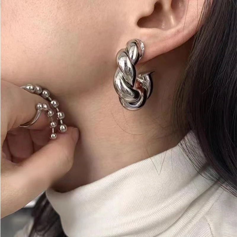 Jewelry Cool Style Hot Sale Big Thick Circle Hoop Earrings