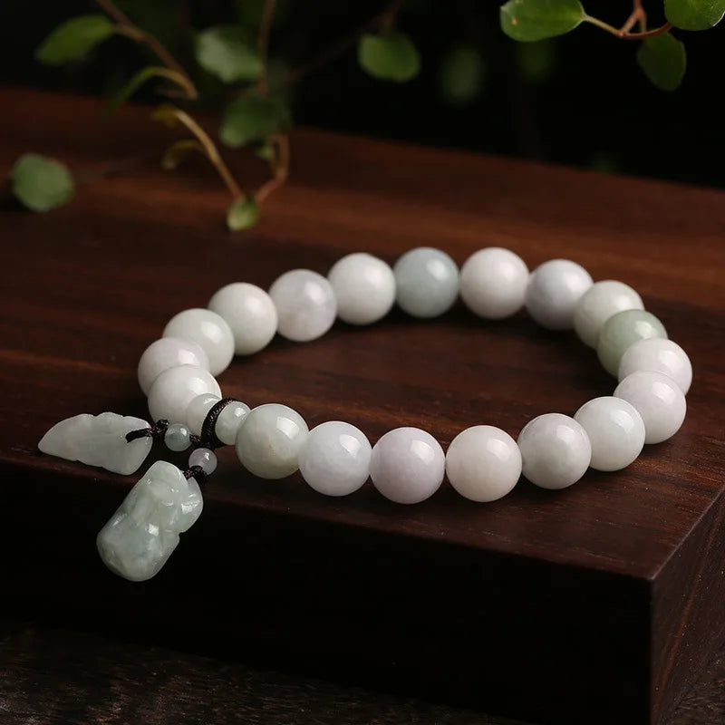 Natural Jadeite Beads Bracelet Fashion