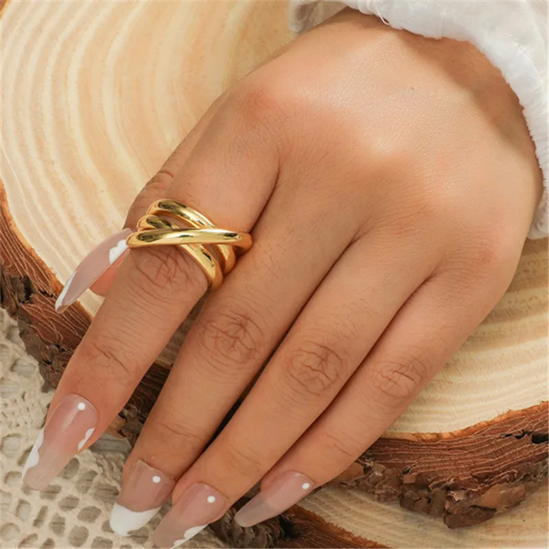 Gold/Silver Color Rings for Women