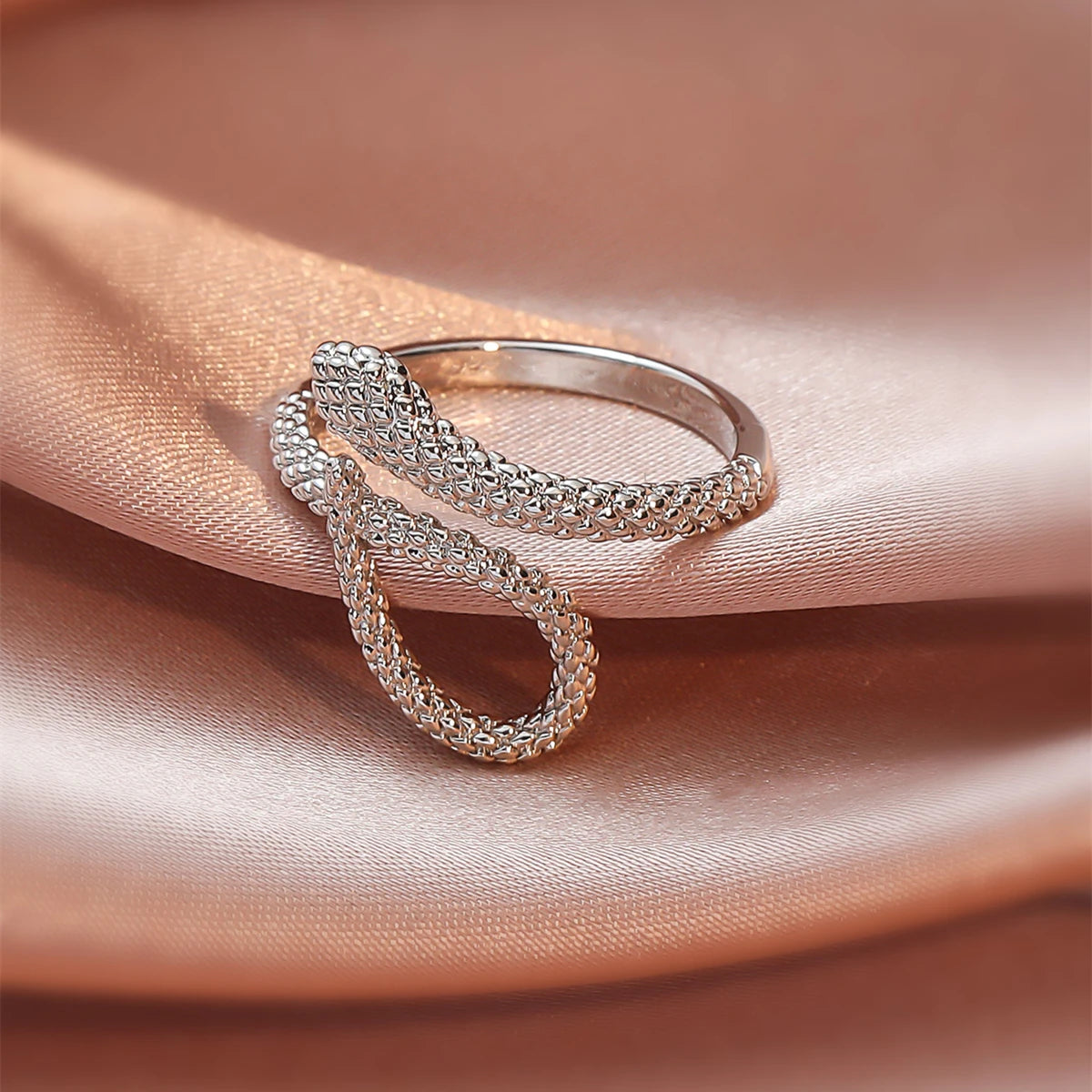 MANGO SKY 18KGP Fashion Unique style Snake Ring For women