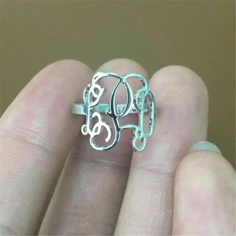 Women's Initial Letter Name Rings Best Jewelry Gift