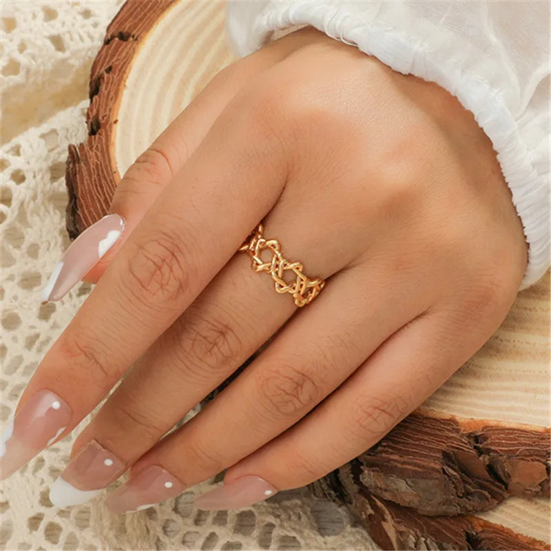 Gold/Silver Color Rings for Women