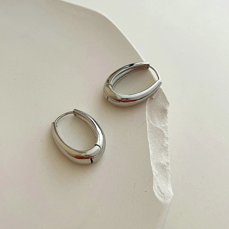 2024 New Fashion Metal Circle Drop Earrings for Woman